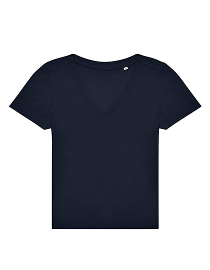 T-shirt dames V-hals met borduring