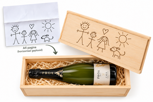 Houten kist cava