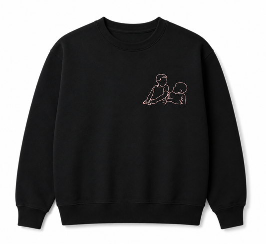 Trui met lijntekening klein