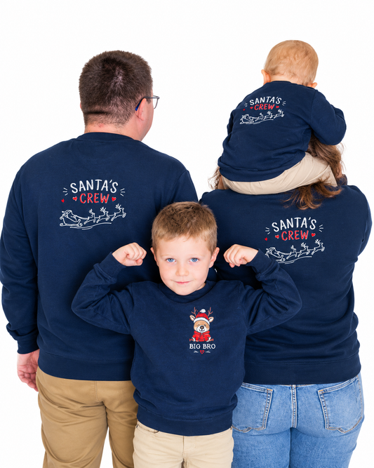 Matching trui Santa's crew voor het gezin