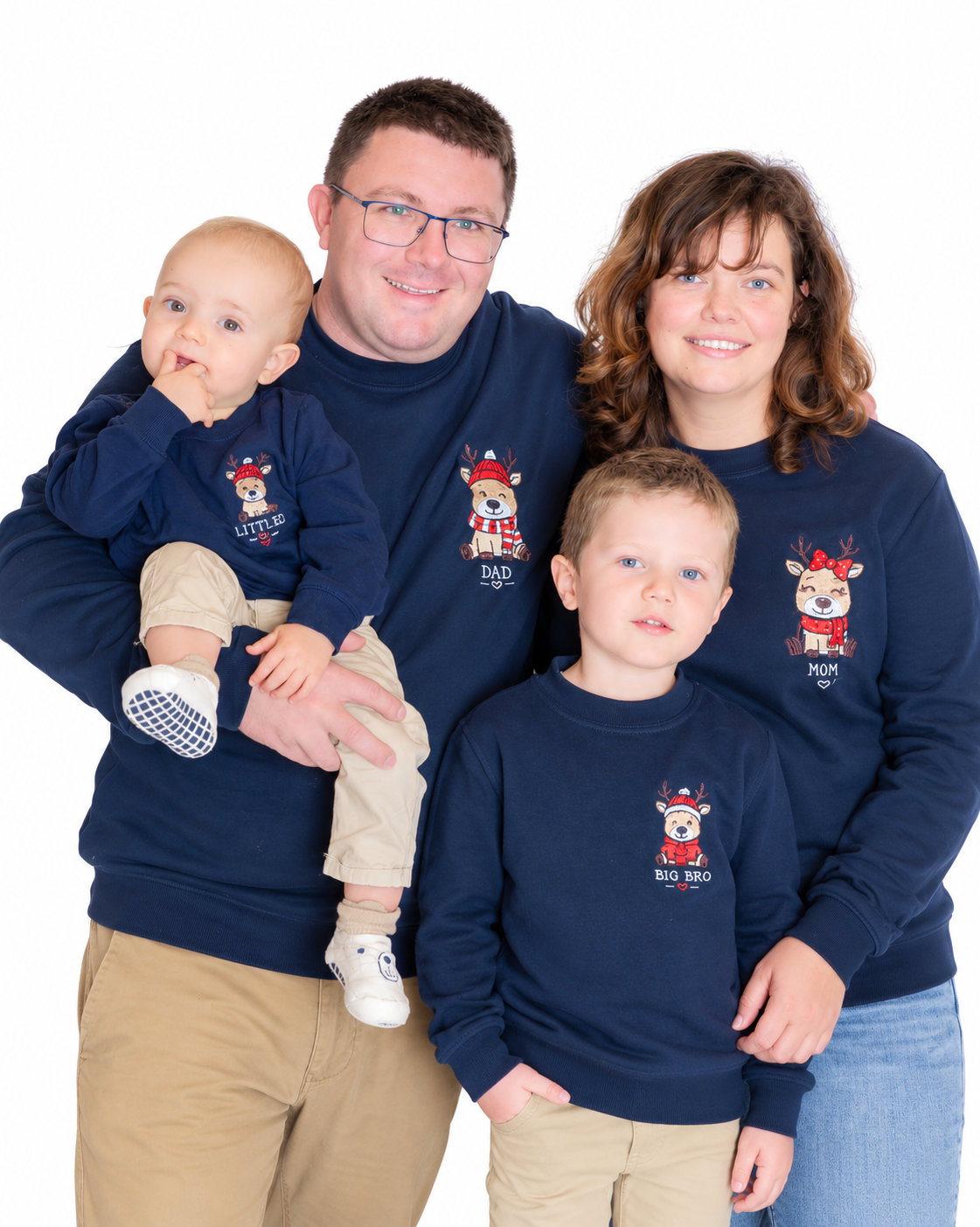 Matching trui Santa's crew voor het gezin