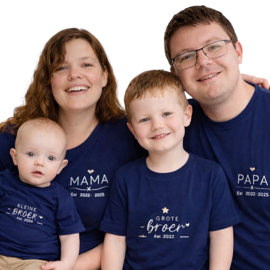 Matching T‑shirts voor het gezin