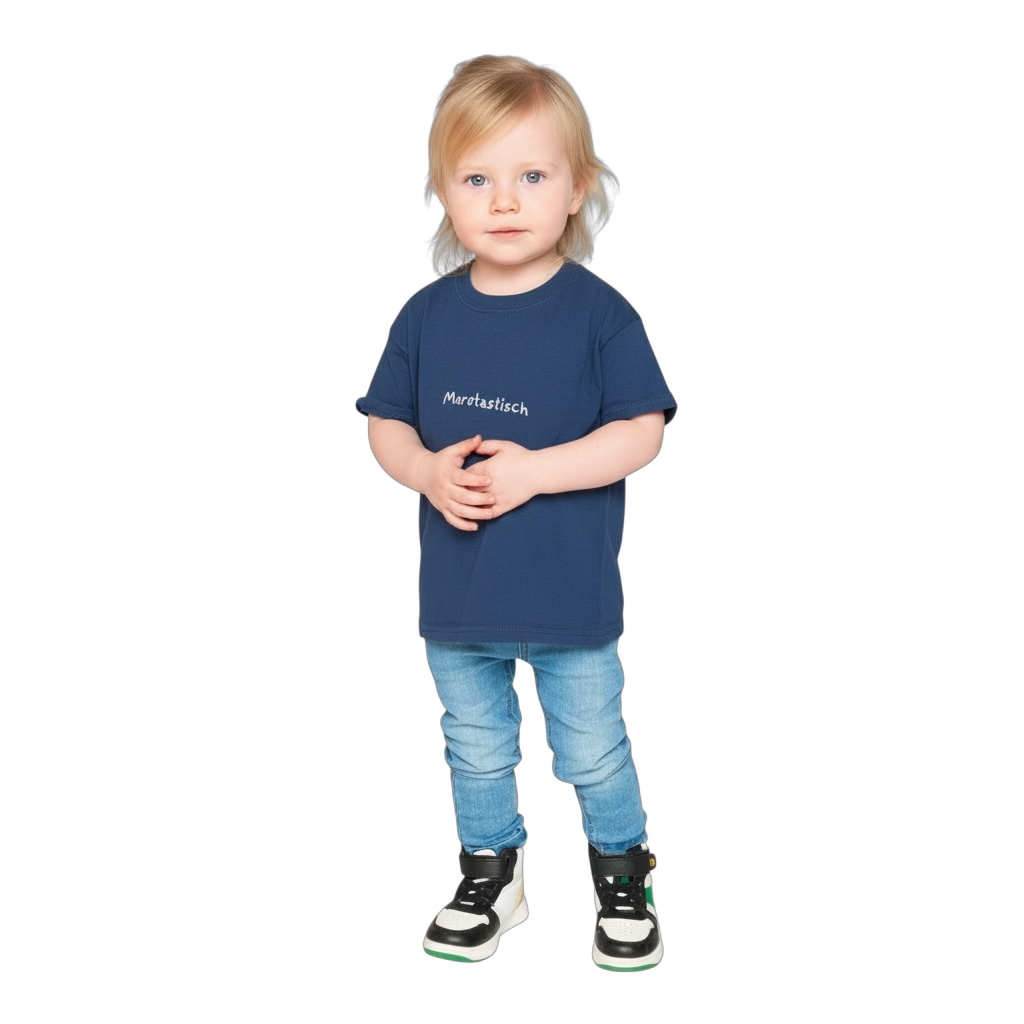 T-shirt kind met borduring