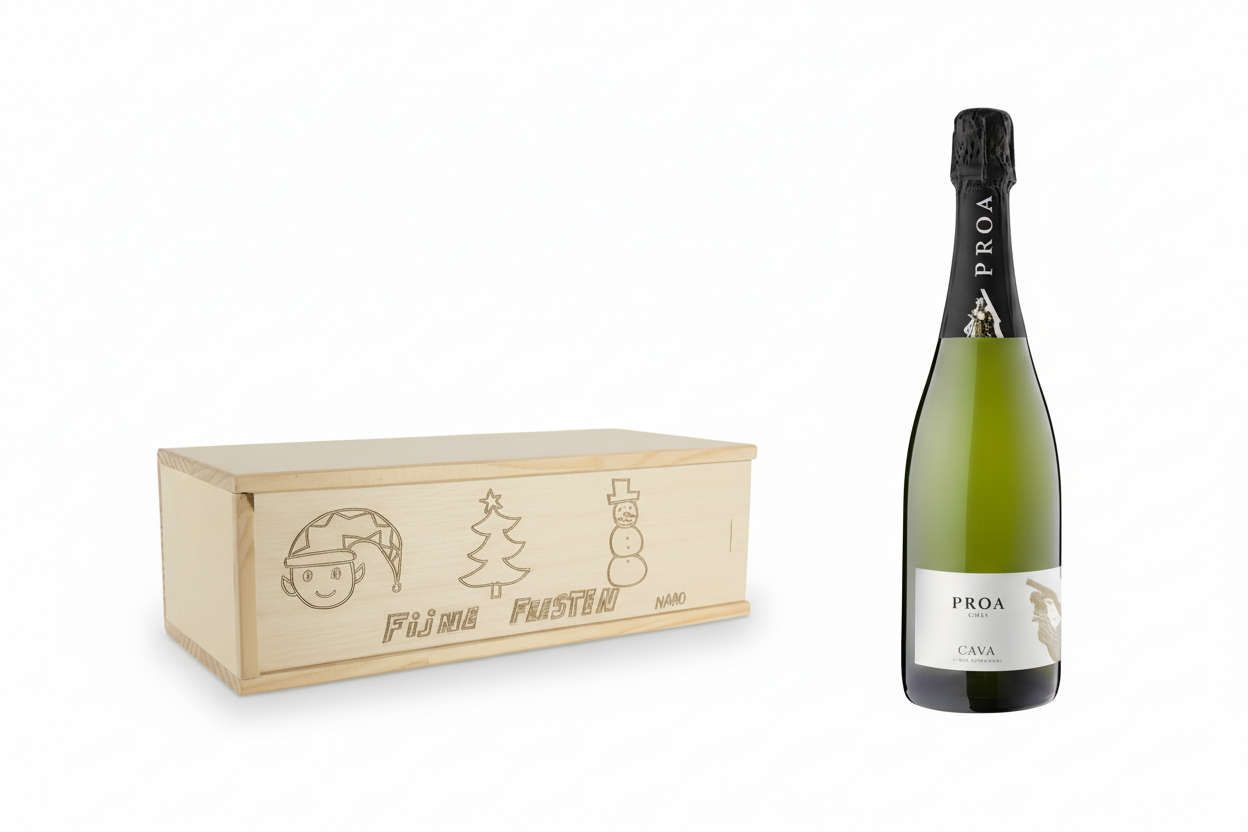 Houten kist cava